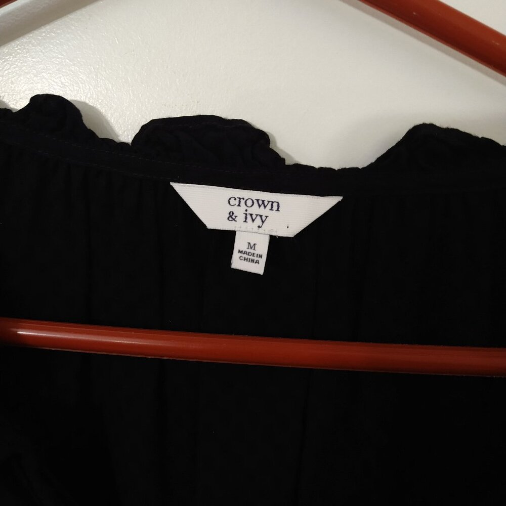 Crown & Ivy Black Shirt - Picture 3 of 7